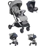 Lorelli Fiorano Kabin Boy Travel Set Gri Bebek Arabası