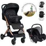 Lorelli Fiorano Kabin Travel Set Siyah Bebek Arabası