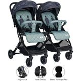 Lorelli New Fiorano Kabin Trooper Yeşil İkiz Bebek Arabası