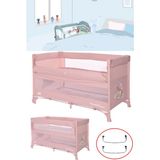 Lorelli Up And Down 60X120 Bebek Anne Yanı Oyun Parkı Yatak Beşik - 60 x 120 cm - Toz Pembe