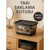 Loremp 2 Adet Düzenleyici Takı Kutusu - Standart - 001-Renkli