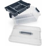 Loremp Bölmeli Depolama 12 Lt Organizer Dolap Içi Düzenleyici Saklama Kutusu - Standart - 001-Renkli