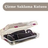 Loremp Kadın Çizme Kutusu Saklama Kutusu 3 Adet Çizme Koruma Saklama - Şeffaf
