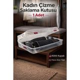 Loremp Kadın Çizme Saklama Kutusu – Kilitli Kapaklı, Hava Alan Şeffaf Çizme Kutusu 1 Adet