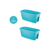 Loremp Opal Balkon Saksısı Bahçe Saksısı Büyük Boy Opal Saksı 2 Adet 29x59x25