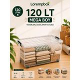 Lorempbox 120 Lt Mega Boy Tekerlekli Saklama Kutusu - Çok Renkli - 1 Adet - Genel