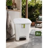 Lorempbox 25 Lt Pedallı Çöp Kovası Iç Kovasız Beyaz Renk