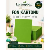 Lorempbox Premium Renkli Fon Kartonu 50x70 cm 150 gr 100 Adet Açık Yeşil