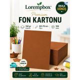 Lorempbox Premium Renkli Fon Kartonu 50X70 cm 150 gr 100 Adet Kahverengi