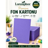 Lorempbox Premium Renkli Fon Kartonu 50X70 cm 150 gr 100 Adet Lila