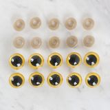 Loren 14 mm Açık Sarı 5 Çift Amigurumi Göz