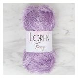 Loren 34047 RF009 Furry Lila El Örgü İpi