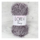 Loren 34056 RF036 Furry Koyu Gri El Örgü İpi