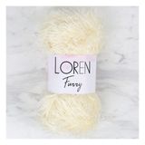 Loren 34062 RF065 Furry Krem El Örgü İpi