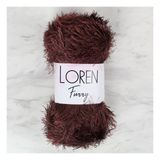 Loren 34064 RF093 Furry Kahverengi El Örgü İpi