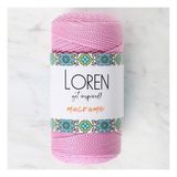 Loren 34332 RM074 Macrame Pembe El Örgü İpi