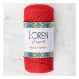 Loren 34334 RM0100 Macrame Kırmızı El Örgü İpi