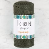Loren 34337 RM0195 Macrame Asker Yeşili El Örgü İpi