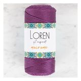 Loren 34347 RM0160 Macrame Mor El Örgü İpi
