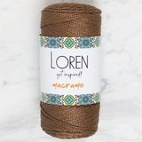 Loren 34349 RM0200 Macrame Kahverengi El Örgü İpi