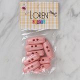 Loren Crafts Pembe 8 Li Çoban Düğmesi - 81