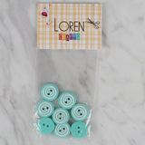 Loren Crafts Yeşil 8 Li Yuvarlak Düğme - 454