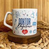 Loren Gift Doktor Temalı Kişiye Özel Lüks Kupa - Renkli