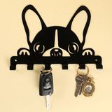 Loren Home Siyah Metal Köpek Anahtarlık