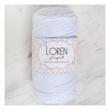 Loren LM001 34426 Polyester Soft Macrame Optik Beyaz El Örgü İpi