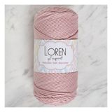 Loren LM042 34446 Polyester Soft Macrame Pembe El Örgü İpi