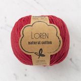 Loren Natural Cotton 33912 R099 Vişne Çürüğü El Örgü İpi