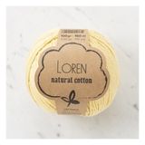 Loren Natural Cotton 33915 R086 Pastel Sarı El Örgü İpi