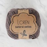 Loren Natural Cotton R069 Kahverengi El Örgü İpi