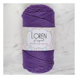 Loren Polyester Soft Macrame 34434 LM025 Koyu Mor El Örgü İpi