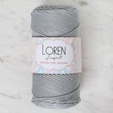 Loren Polyester Soft Macrame 34441 LM036 Açık Gri El Örgü İpi