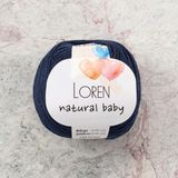 Loren R005 33940 Natural Baby Lacivert El Örgü İpi