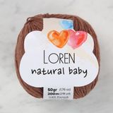 Loren R072 Natural Baby Tarçın El Örgü İpi