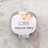 Loren R079 33827 Natural Baby Açık Gri El Örgü İpi