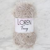 Loren RF050 Furry Açık Bej El Örgü İpi