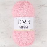 Loren RS0013 34074 Silver Toz Pembe El Örgü İpi