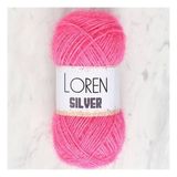 Loren RS0016 34076 Silver Koyu Pembe El Örgü İpi