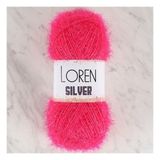 Loren RS0021 34077 Silver Fuşya El Örgü İpi