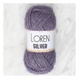 Loren RS0036 34098 Silver Antrasit El Örgü İpi