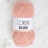 Loren RS0040 34079 Silver Pudra Pembe El Örgü İpi
