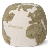Lorena Canals Çocuk Odası Puf, World Map Rugcycled