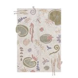 Lorena Canals | Doğal Renklerde Botanik Fantezi Yıkanabilir Halı. Yatak Odaları, Oturma Odaları, Giriş Yolları için. Pamuktan El Yapımı. Ölçü: 11,7 cm x 17,78 cm