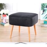 Lorence Home Bolien Puf - Koyu Gri - Yükseklik: 43cm Genişlik: 45cm Derinlik: 45cm