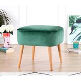 Lorence Home Bolien Puf - Yeşil - Yükseklik: 43cm Genişlik: 45cm Derinlik: 45cm