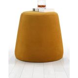 Lorence Home Broch Puf Hardal - Yükseklik: 44cm, Çap: 40cm