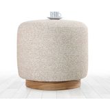 Lorence Home Cheriton Puf Bej - Beyaz
